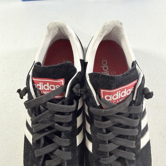 Vintage Adidas Campus II Black White Red Suede Leather Shoes 2005 Mens 10 451695 main image 15